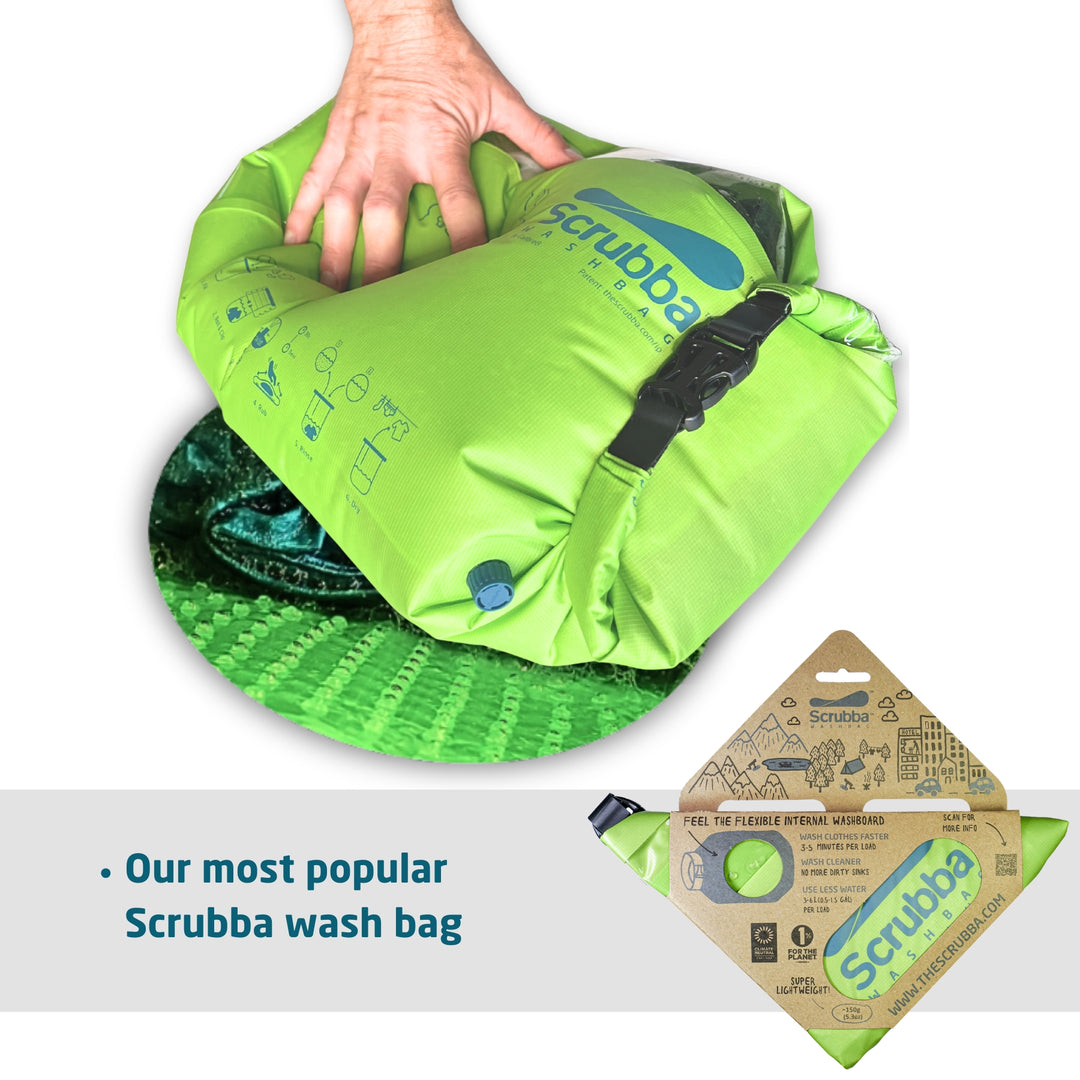 Scrubba Wash Bag - For camping, hiking, travel and cruises - 2023