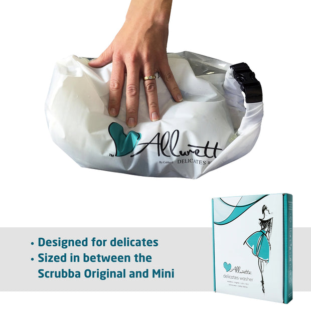 Allurette washer: Ships Free - Gift version - A portable washing machine for delicate and athletic clothing