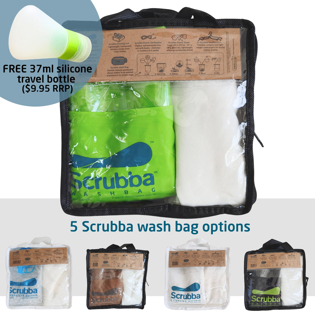 Scrubba Wash Dry Kit For camping, travel cruises 2023/24