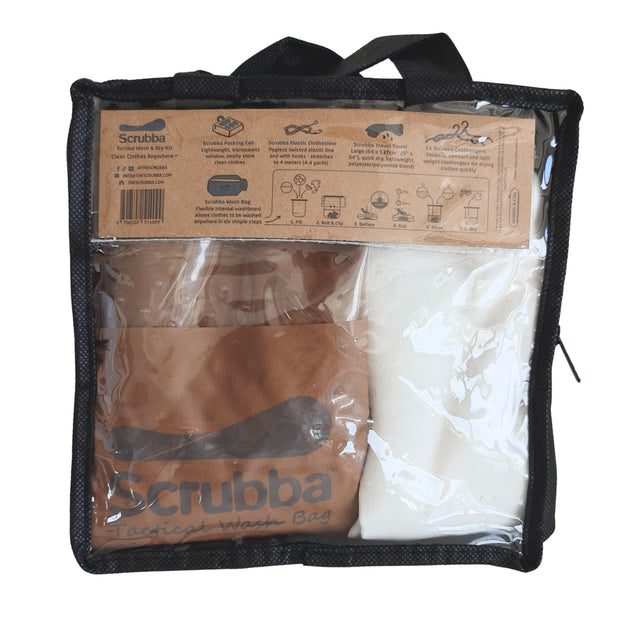 Scrubba wash & dry kit: Ships Free - A Portable washing machine and drying kit for travel and camping