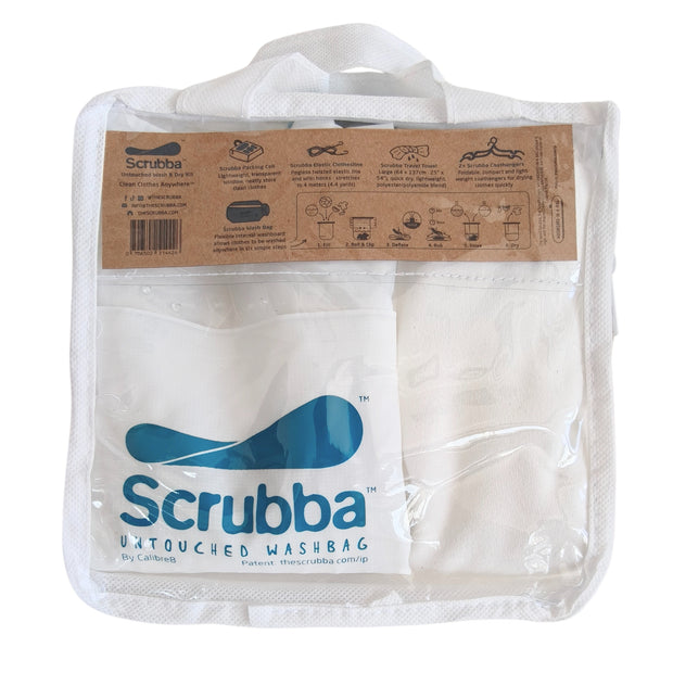 Scrubba wash & dry kit: Ships Free - A Portable washing machine and drying kit for travel and camping