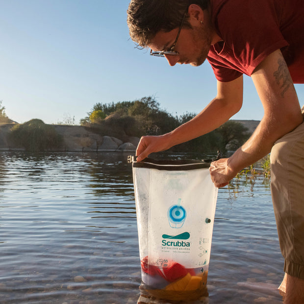   The Scrubba Waterclear Wash Bag - a translucent portable washing machine Portable Washing Machine Scrubba by Calibre8